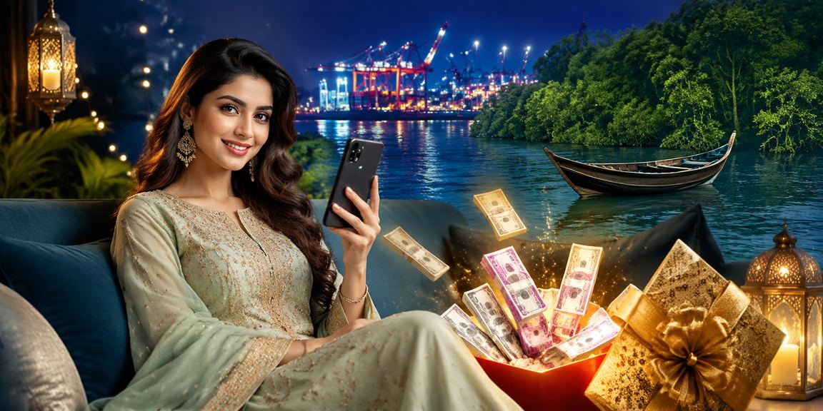 চট্টগ্রামে ঈদ উৎসবে মোবাইলে লাইভ বেটিং উপভোগ করছেন একজন তরুণ