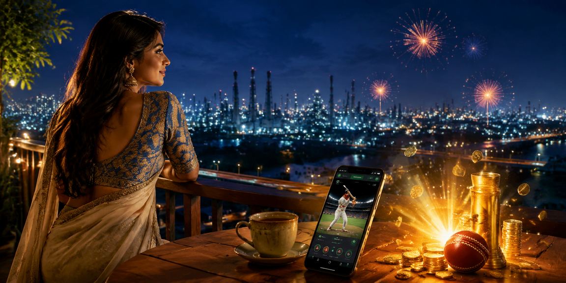 নারায়ণগঞ্জের একজন ব্যবহারকারী মোবাইলে ক্রিকেট বেটিং উপভোগ করছেন